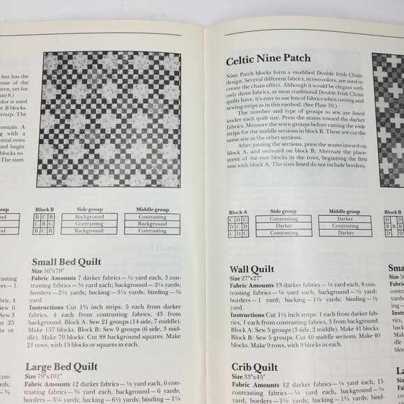 Vintage 1991 Nine Patch Wonders Quilt Book Blanche Young Helen Young Frost - Picture 7 of 10